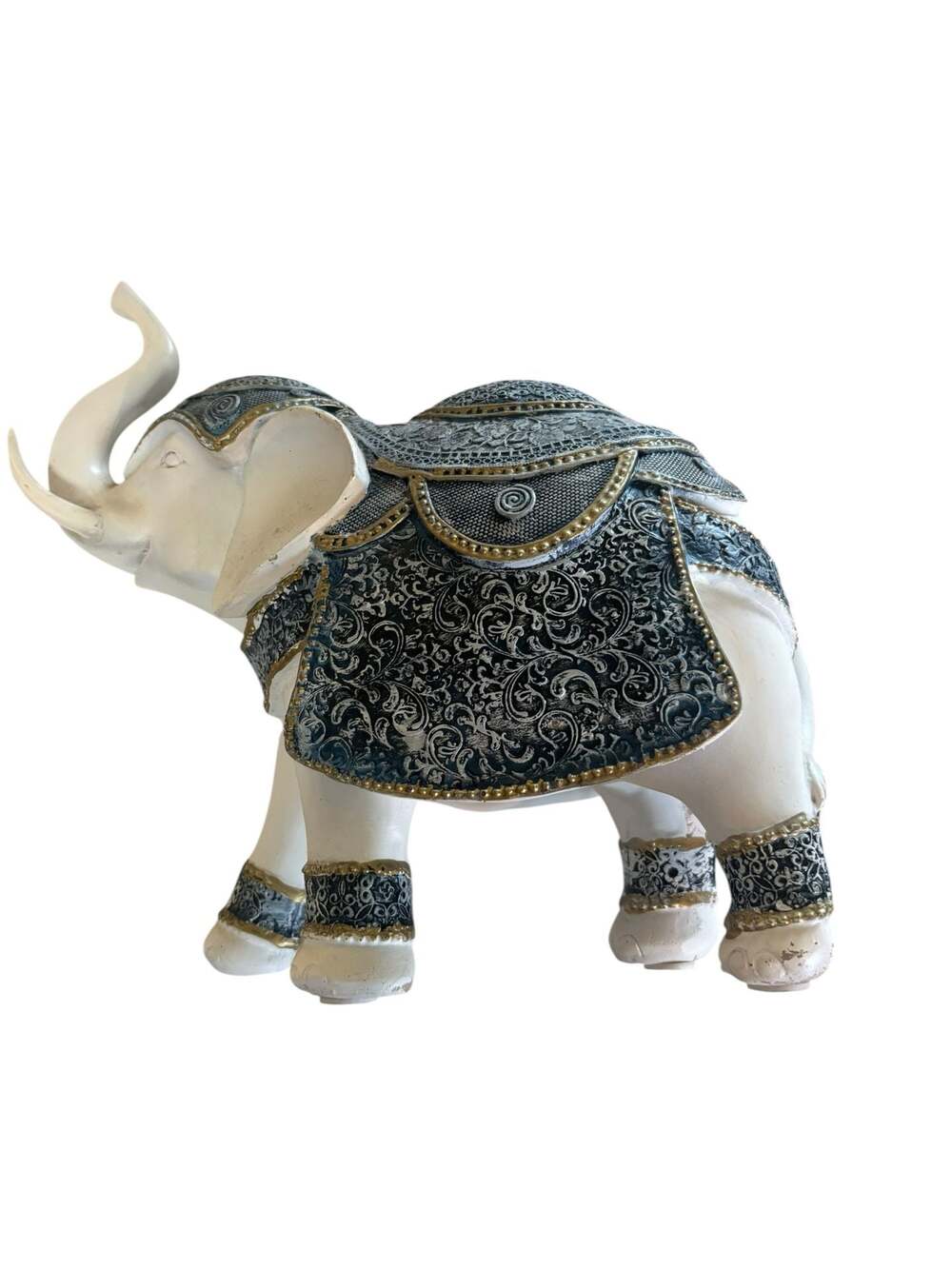 FC Design Blue and White Thai Elephant Statue Feng Shui Decoration Figurine